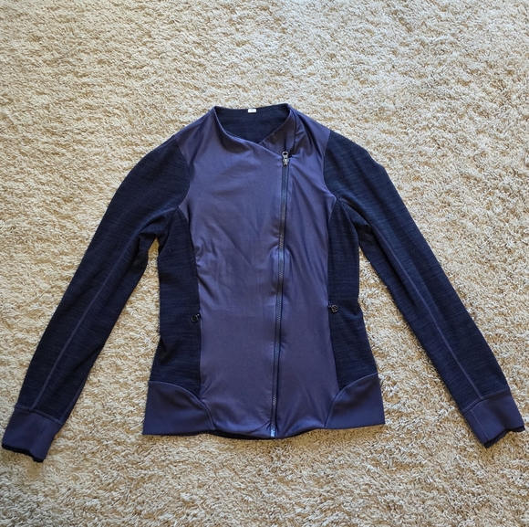 lululemon athletica Tops - Lululemon Athletica Purple and Black Sweatshirt
